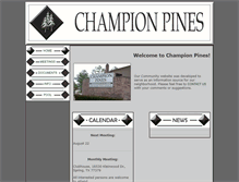 Tablet Screenshot of championpines.org